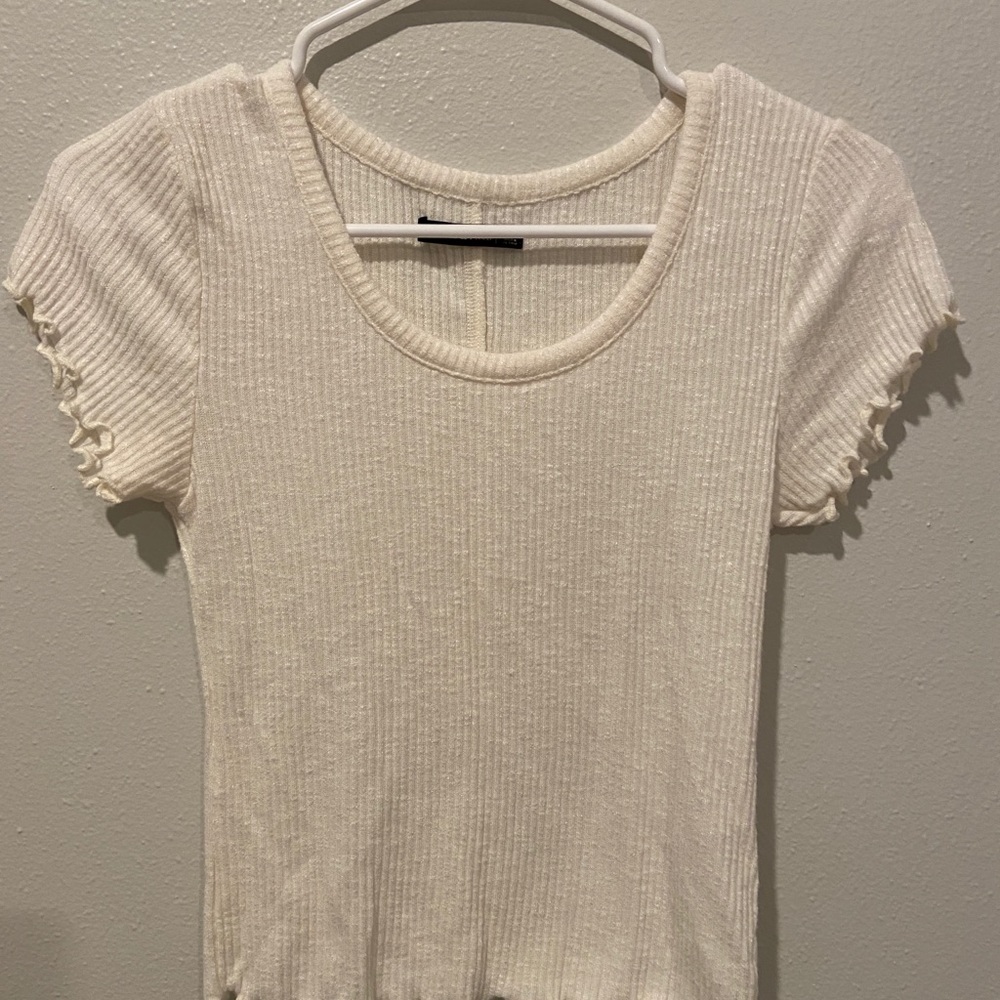 Abercrombie Ruffle Edge Top